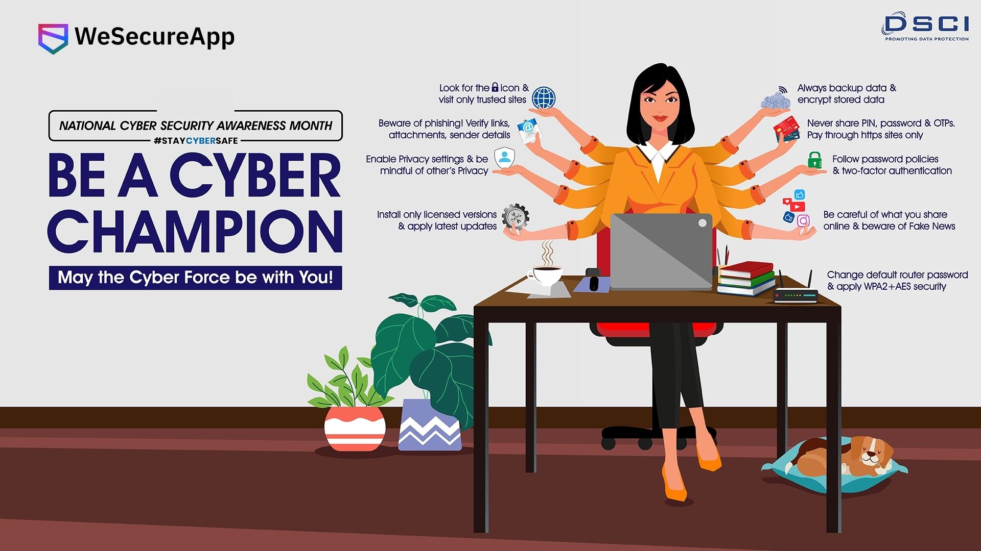 Cyber Security Awareness Month Posters 8211