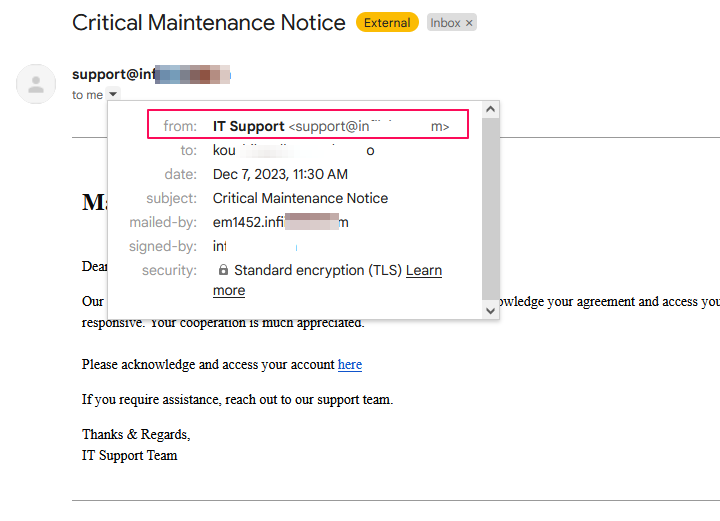 After Domain Authentication