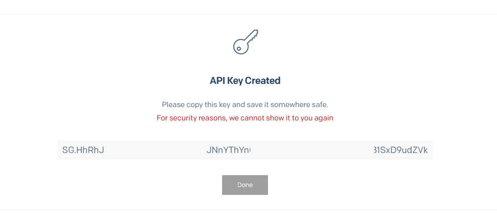 enter api key