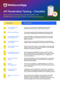 The Only API Penetration Testing Checklist You Need